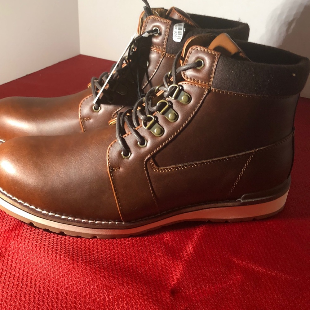 Men’s brown Havoc boots. NWT.  Lace up goodfellow - Picture 4 of 7